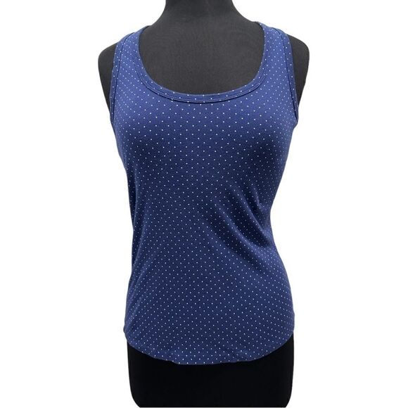 VICTORIA’S Secret Blue Polka Dot 2 Piece Pajama Set Sz M - Picture 2 of 11